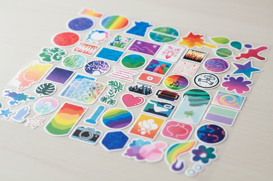 no stickers with text